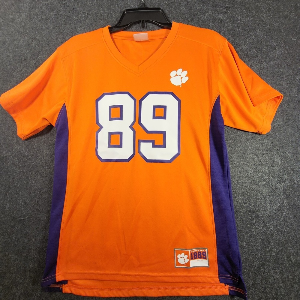 Clemson Tigers Football Jersey Youth Kids Large Orange #89